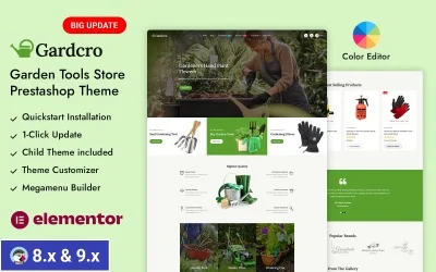 Gardcro - Garden Tools Prestashop Responsive Theme