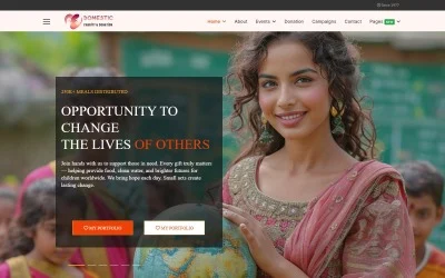 JL Domestic Charity and Donation Joomla6 Template