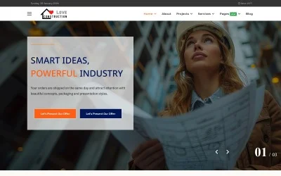 JL Tectonic Industry and  for Architecture &amp;amp; Building Companies Joomla Template