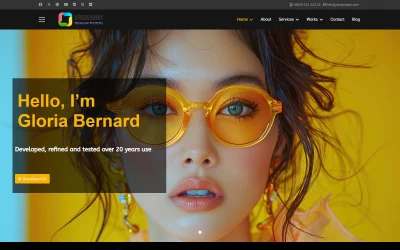 JL Visionic Personal Portfolio CV vCard, Resume Joomla6 Theme