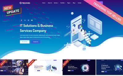 Techvio - IT Solutions &amp;amp; Business Services Multipurpose HTML5 Website Template
