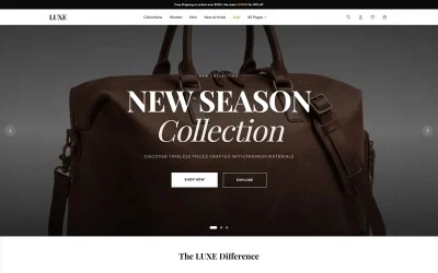 LUXE – Fashion &amp;amp; Clothing eCommerce HTML Template