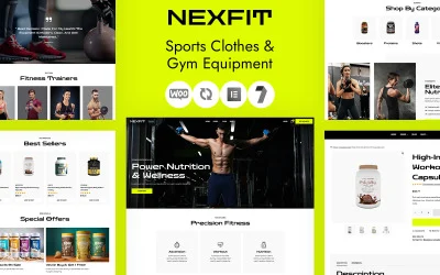 Nexfit - Gym, Fitness WooCommerce WordPress Theme