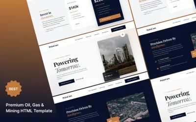 PetroCore – Oil, Gas &amp;amp; Mining Corporate Bootstrap HTML5 Website Template