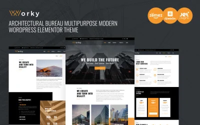 Worky - Architecture Elementor WordPress Theme